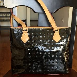 Patent Leather Tote/Shoulder Bag - Made in Italy